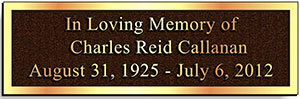 bronze plaques